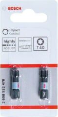 Bosch Impactc Bits Ucu T40x25 Mm 2'Li