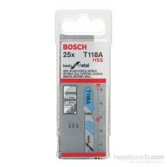 Bosch Ekonomik Seri Metal İçin T 118 A Dekupaj Testeresi Bıçağı - 25 Adet