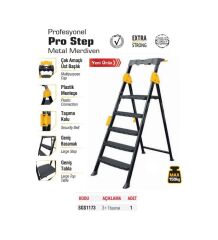 Sgs 3+1 Basamaklı Metal Merdiven Prostep Sgs1173