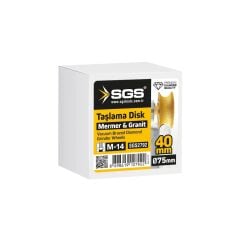 SGS2792 M14-75x40 Mm Vakum Elmas Mermer Granit Taşlama Diski Tam Profil