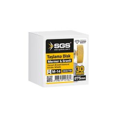 SGS2798 M14-75x30 Mm Vakum Elmas Mermer Granit Tarama Diski