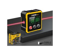 Sgs 5431 Lazer Dijital Açı Ölçer Mıknatıslı