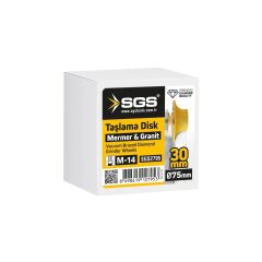 SGS2795 M14-75x30 Mm Vakum Elmas Mermer Granit Taşlama Diski Balık Sırtı