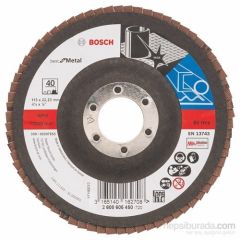 Bosch  - Flap Zımpara Diski - 115 Mm, 22,23 Mm, 40 Kum