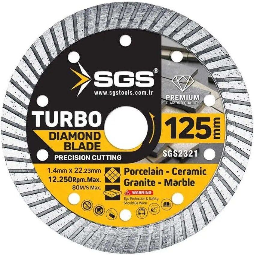 SGS2321 Turbo Elmas Kesici (125*1,4 Mm)