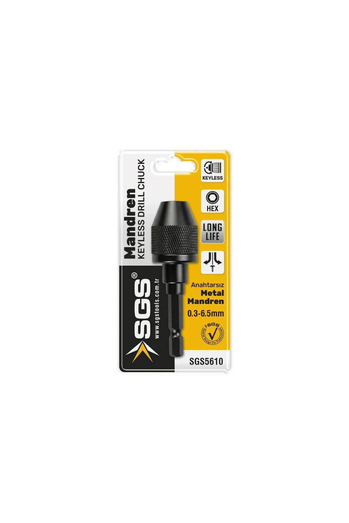 SGS5610 OTOMATİK 1/4 HEX MİNİ METAL MANDREN 0.3-6.5 MM