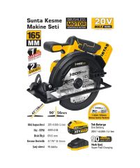 Sgs Plus SGS5541 165MM Akülü Sunta Kesme Makinası 20 Volt Tek Akülü