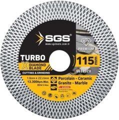 SGS2328 Turbo x Elmas Hassas Kesici ve Taşlayıcı (115*1,6 Mm)