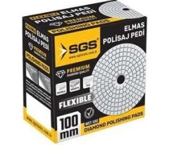 SGS2351 Elmas Polisaj Pedi 100 mm 100 Kum Islak-Wet