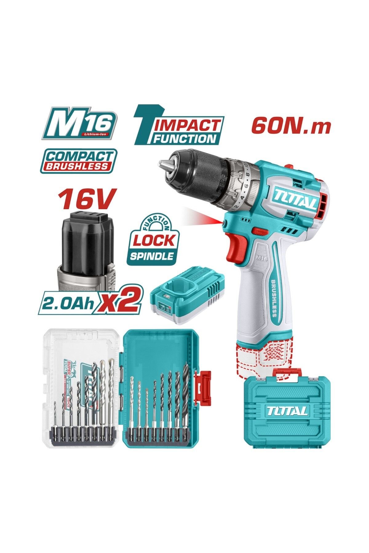 Avantaj Set Darbeli Matkap ve Uç Seti 16V -TOSLI241199E