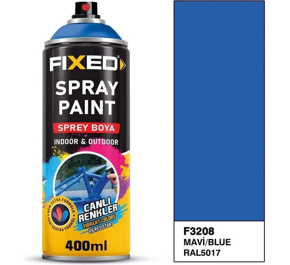 SGS FİXED F3208 Sprey Boya Akrilik - Mavi (RAL5017) 320 gr 400 ml