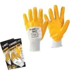 SGS7211 Sport -10 Latex Kaplı Pamuk Eldiven  100 Adet