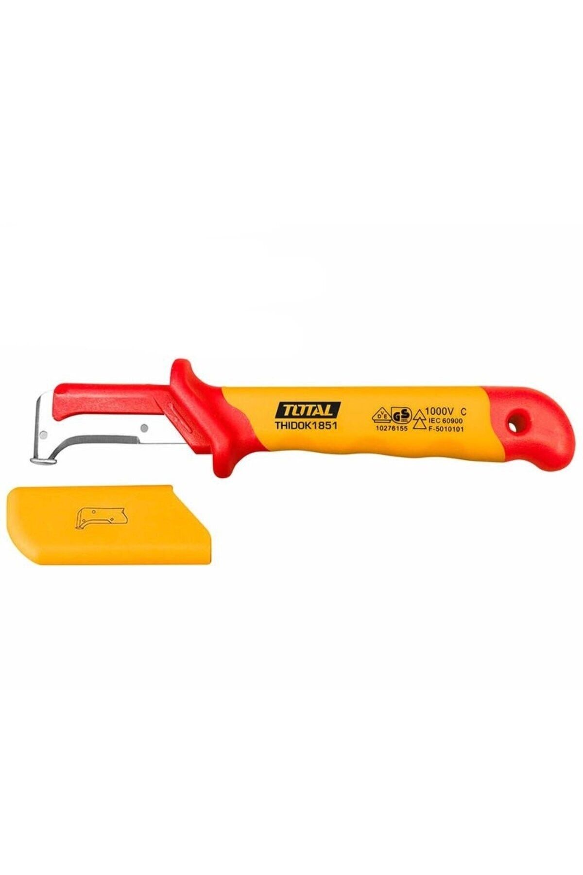 Total THIDCK1851 50x185mm VDE Kanca Bıçak Kablo Sıyırma Soyma Bıçağı İzoleli