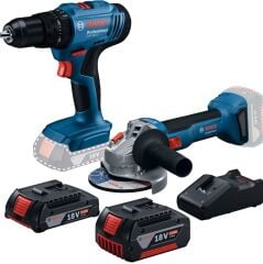 Bosch Professional GWS 18V-8 + Darbeli GSB 183-Li + 1 x 2.0 Ah, 1 x 5.0 Ah + GAL 18V-40
