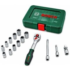 Bosch 1/4'' Cırcır Lokma Seti 15 Parça