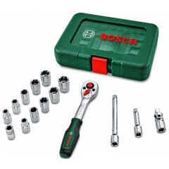Bosch 1/4'' Cırcır Lokma Seti 15 Parça