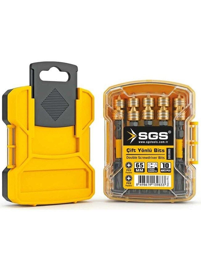 SGS3983 Pz2 65MM Manyetik Çift Yönlü Bits Uç Black-Pro Series SGS3983 (10 Adet)
