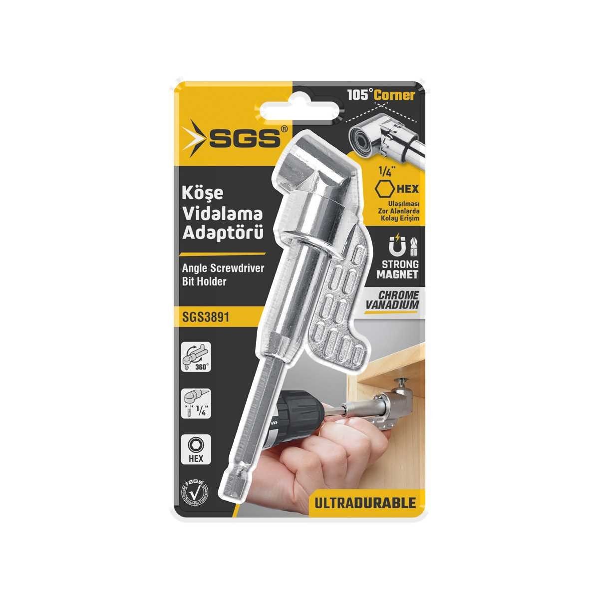 Sgs3891 Köşe Vidalama Adaptörü Uzun