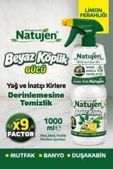 Natujen Genel Amaçlı Temizleyici Beyaz Köpük Gücü Limon Ferahlığı X9 Factor 1000 ml.