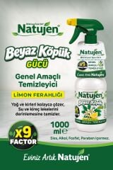 Natujen Genel Amaçlı Temizleyici Beyaz Köpük Gücü Limon Ferahlığı X9 Factor 1000 ml.