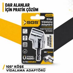 Sgs3890 Köşe Vidalama Adaptörü Kısa