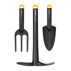 SGS3120 3 Parça Bahçe Seti - Kürek Tırmık ve Çapa Set Plastik Bakım Seti