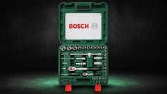 Bosch Lokma Seti 1/4'' + 1/2'' Cırcır Anahtar Seti 60 Parça