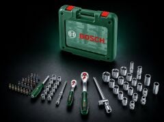 Bosch Lokma Seti 1/4'' + 1/2'' Cırcır Anahtar Seti 60 Parça