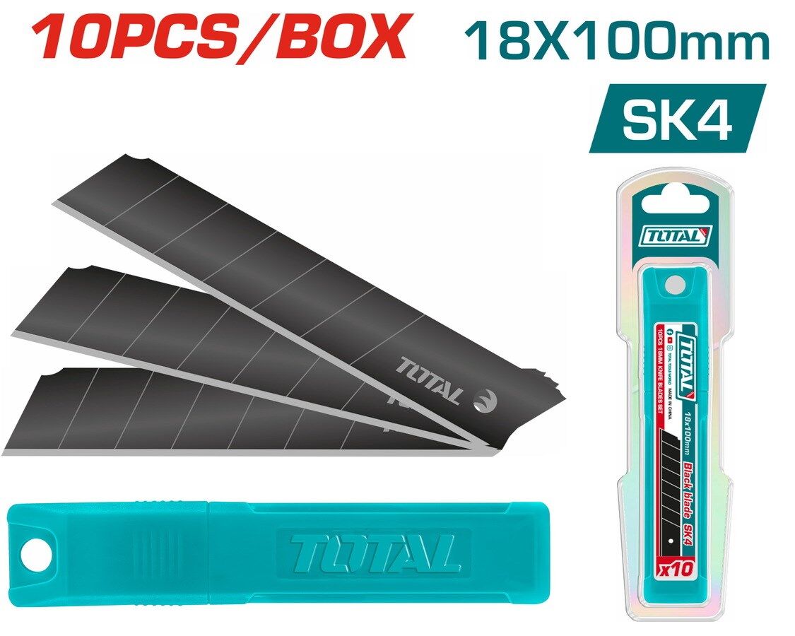 Total Maket Bıçağı Yedek Uç 10'lu Thtcb181 Yüksek Kalite SK4 Çeliği