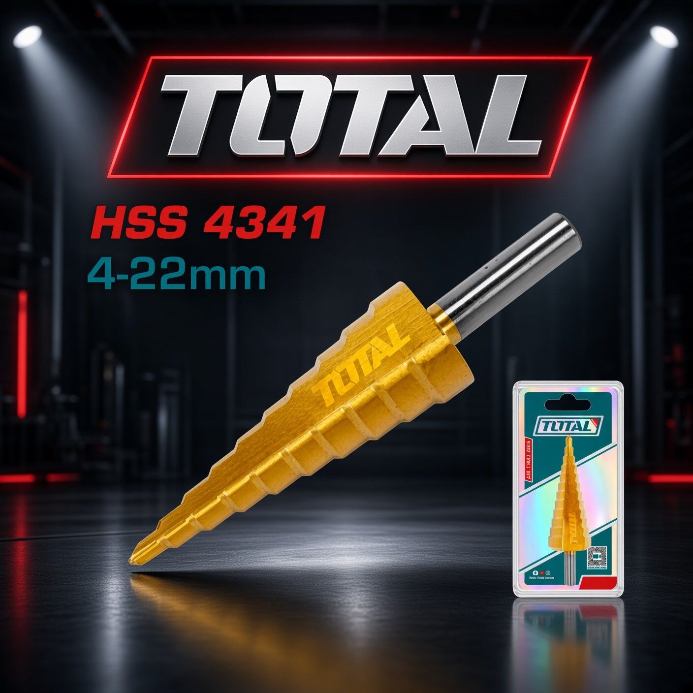 Total Tac7542201 Kademeli Matkap Ucu 4-22