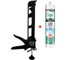 Sista Mutfak ve Banyo Extra White Silicon ve Plastik Silikon Tabancası