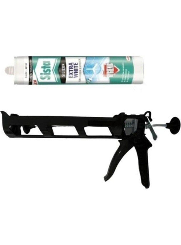Sista Mutfak ve Banyo Extra White Silicon ve Plastik Silikon Tabancası