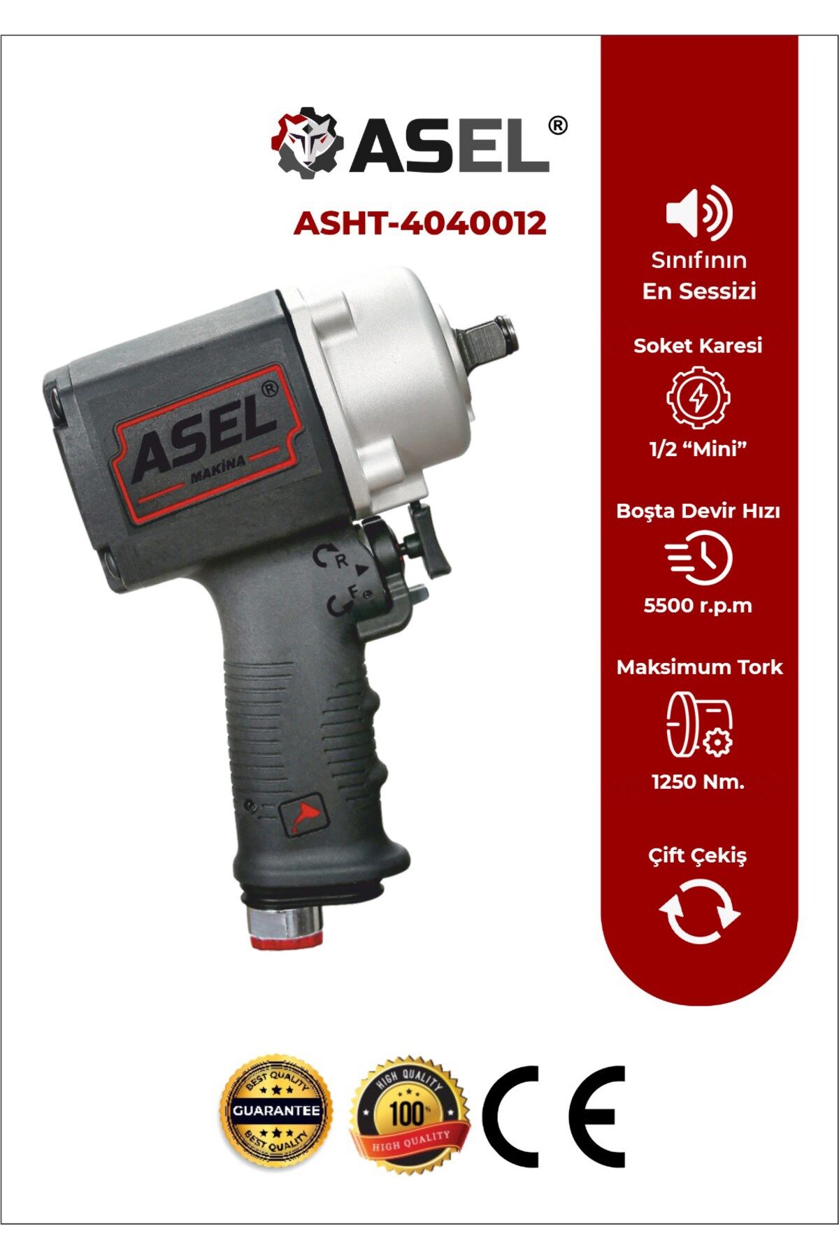 Asel ASHT- 4040012 Havalı Somun Sıkma Makinası
