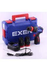 Exen EN 162 DS Kömürsüz Darbeli Akülü Matkap 16V 2Ah Li-ion Hızlı Şarj Led Işıklı Taşıma Çantalı