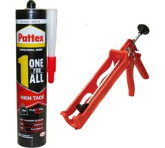 Pattex One For All 280 ml Sıvı Çivi / Korniş Yapıştırıcı+ Silikon Tabancası