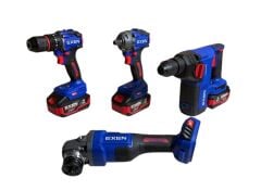 EXEN EN 404 SET - 21V 4Ah Kömürsüz Şarjlı Makina 4'lü Set
