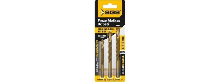 SGS Freze Matkap Uç Seti 4-6-8 mm SGS1481