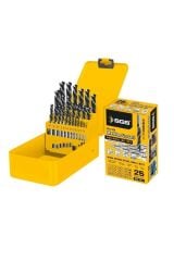 SGS1420 25 PARÇA HSS MATKAP UCU SETİ METAL STANDLI KUTULU