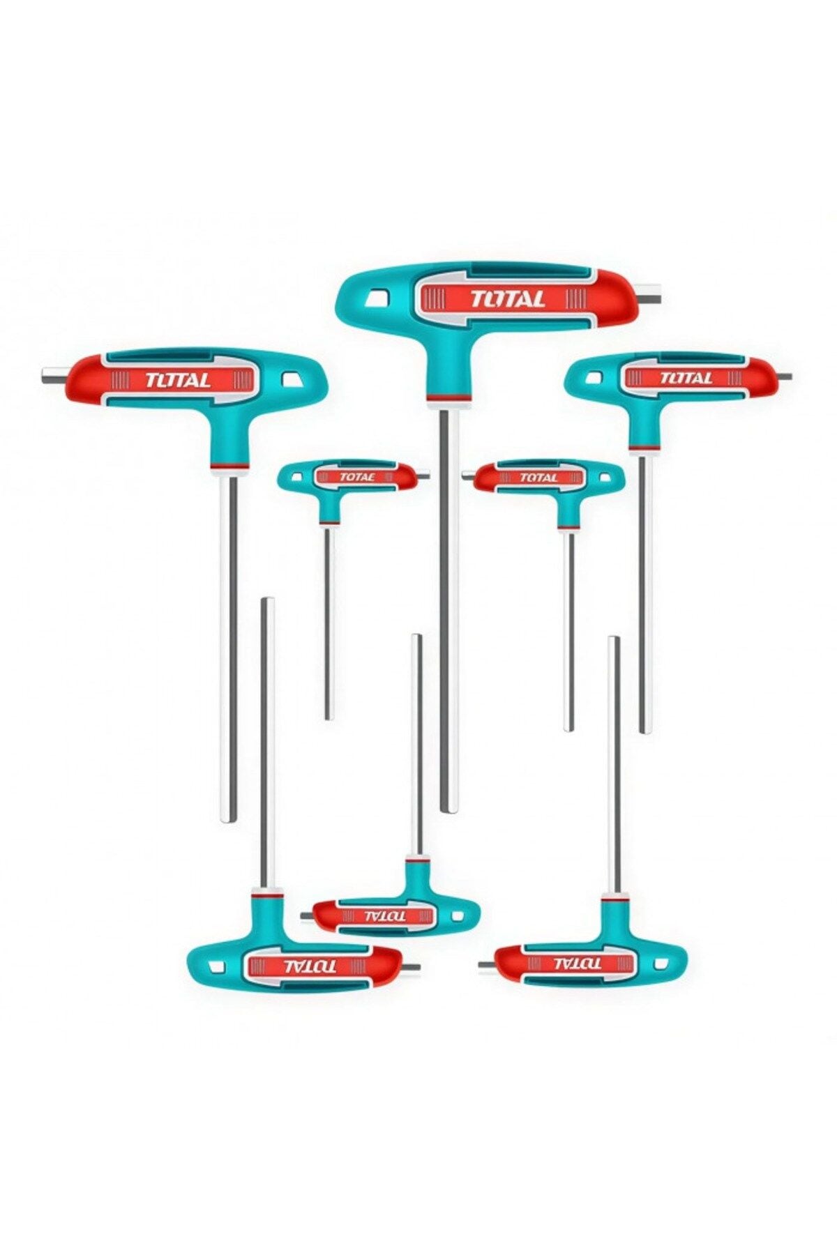 TOTAL THHW80816 2-10mm T Saplı Altıköşe Alyan Seti 8 Parça