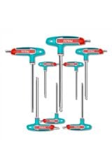 TOTAL THHW80826 2-10mm T Saplı Top Başlı Alyan Seti 8 Parça