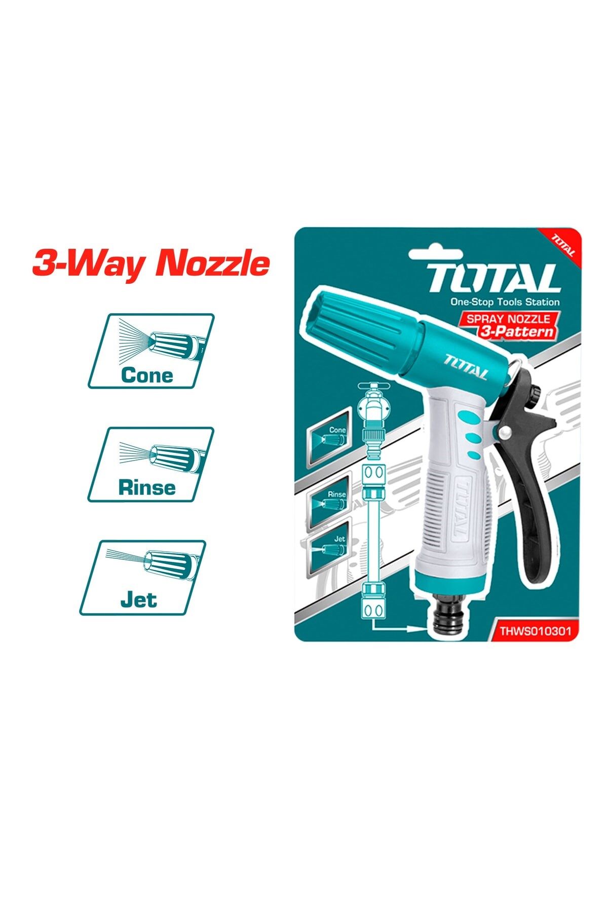 TOTAL Plastik Sulama Tabancası Thws010301