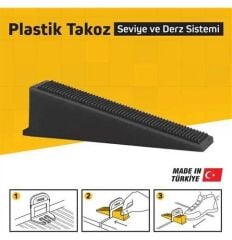 SGS6167 Derz Seviye Tespit Klips Takozu (PK/100 Adet) Siyah