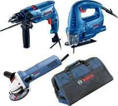 Bosch 3Lu Set Gsb 550+Gws 750+Gst 700+Toolbag+Carton - 0615990M3l