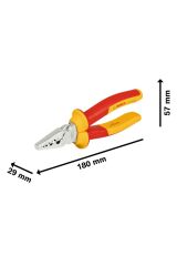 Bosch VDE İzole Kıvırma Pensi 180mm - 1600A02NE6