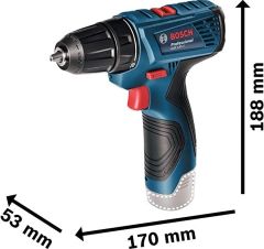 Bosch Gsr 120-LI 12 Volt 2.0 AH Çift Akülü Vidalama