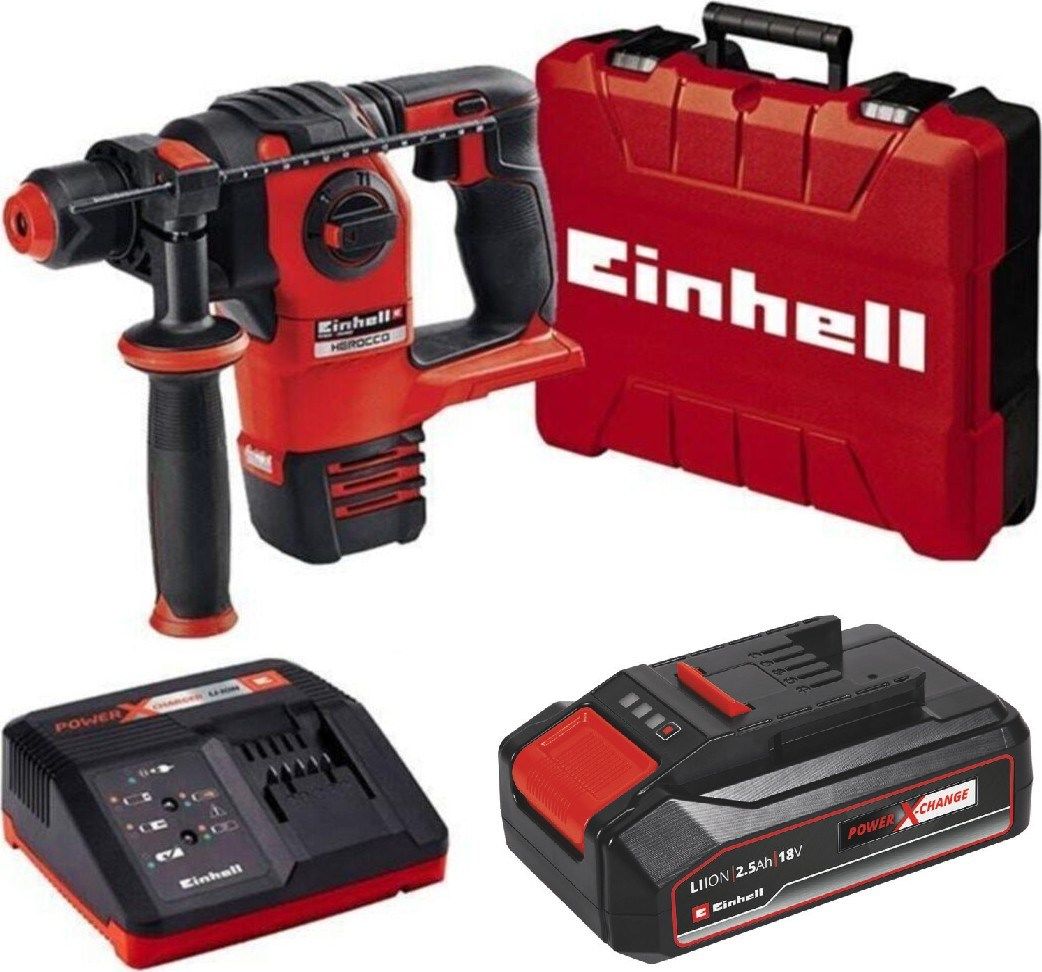 Einhell Herocco Pnömatik Kırıcı Delici + 18V 2,5 Ah Tek Akülü Set