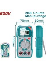 TOTAL TMT5360011 DİJİTAL MULTİMETRE 600V